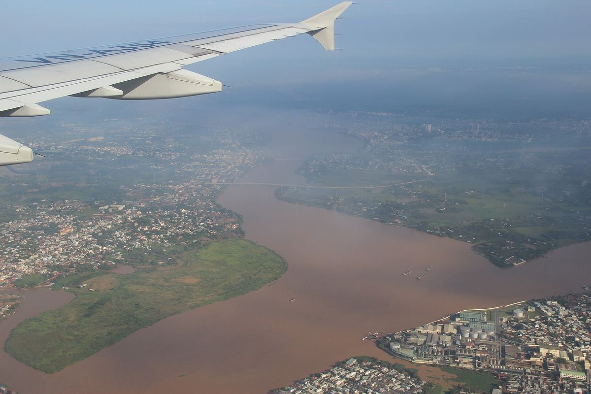Sông Đồng Nai, Biên Hòa nhìn từ máy bay